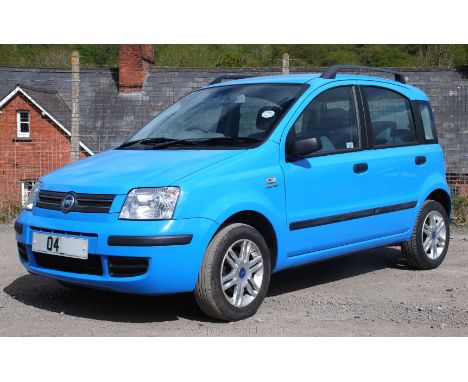 A Fiat Panda Hatchback 1.2 petrol Eleganza (Manual) 5 Door in turquoise, first registered on 27/05/2004, one previous owner, 