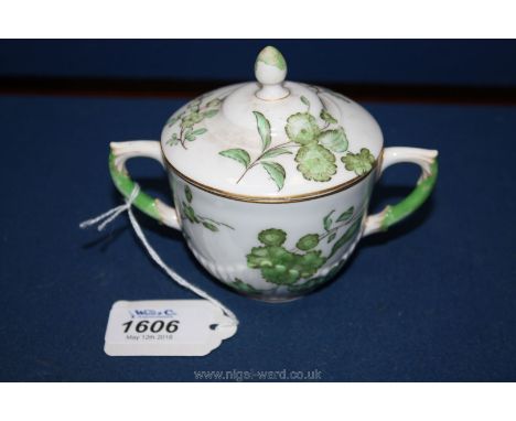 A pretty hand painted Royal Worcester two handled Cup, Reg No. 337861
