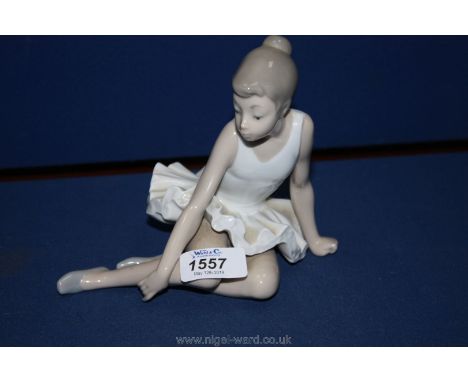 A Nao figure of a Ballet Dancer sitting