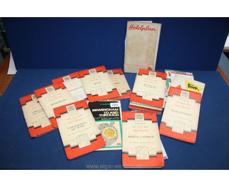 A quantity of Ordnance Survey Maps