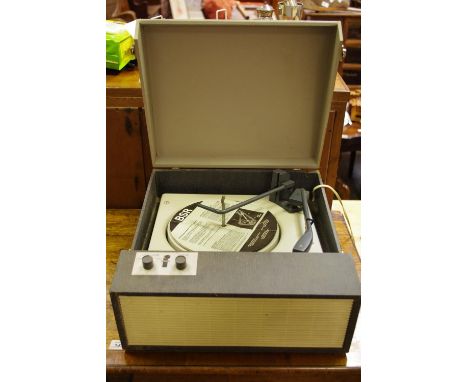 A Fidelty BSR portable record player