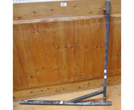 A metal shop sign,wall mounted hanging bracket