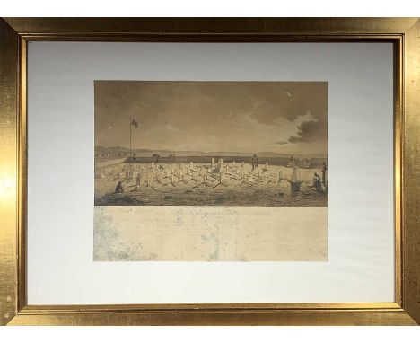 'The Cemetary on Cathcarts Hill, Crimea'Lithograph33 x 44cm (sight size)Condition report: Framed size: 58.5 x 78cm