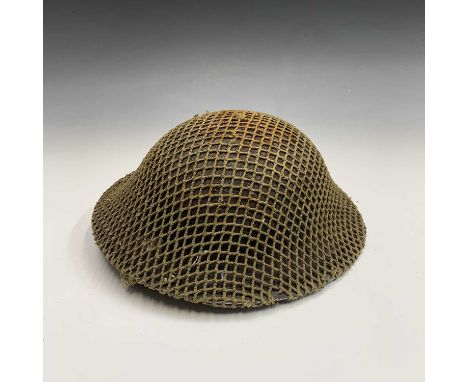 British Army Second World War helmet.
