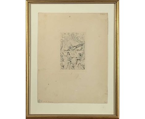 Felicien ROPS (1833-1898)La Messe De Cnide Monochrome etchingInscribed in pencil 28 x 21 (paper size) Together with another m
