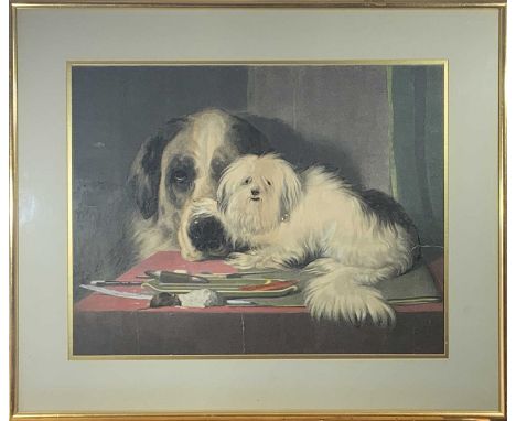 After Sir Edwin LANDSEER'Mouse Interrupted'Colour print39 x 50cm (sight size)Condition report: Framed size: 57 x 68cm 