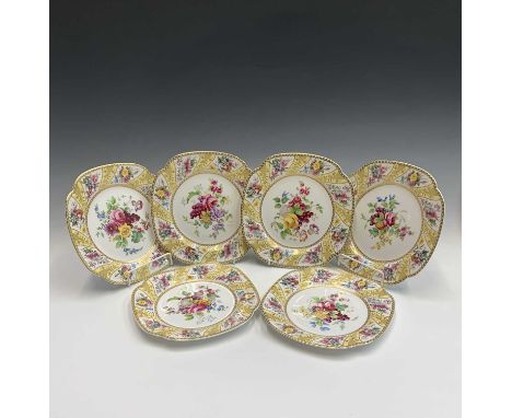 A set of six Spode 'The Cabinet Collection' decorative plates comprising, 'Darcy', Mansfield', 'Woodhouse', 'Bennett', 'Willo