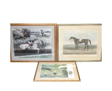 Hunt, Maccaroni, print, 55 x 70cm, together with two limited edition hunting related prints (3)