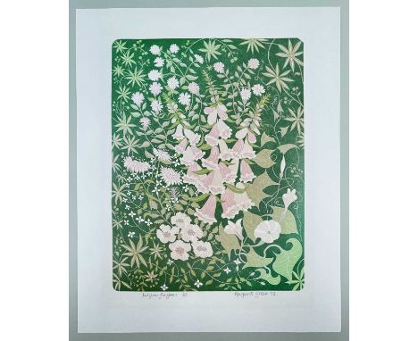 ‡ MARGARET GREEN (1925-2003) limited edition (1/45) lithograph - titled to base 'Hedgerow Fox Groves', signed and dated 1992,