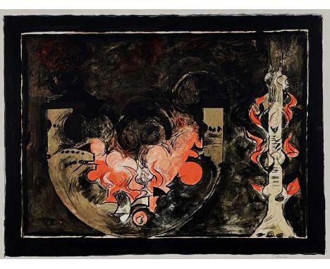 ‡ GRAHAM SUTHERLAND OM (1903-1980) rare limited edition (36/75) lithograph - entitled 'L'inferno', signed fully in pencil, 51