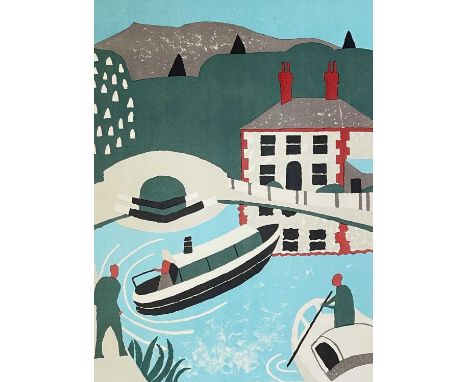 ‡ JULIAN TREVELYAN RA (1910-1988) limited edition (8/100) lithograph - entitled 'The Lock Keeper's Cottage', signed fully in 