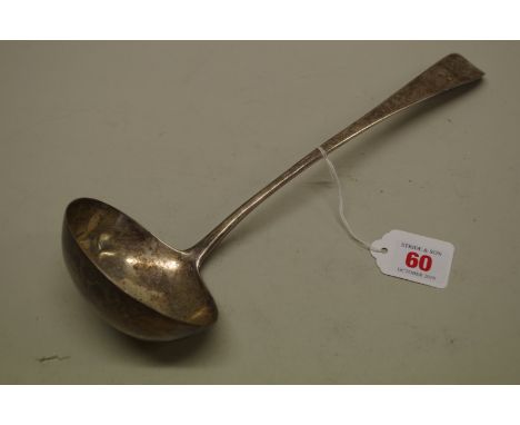 A George III silver Old English pattern ladle, by George Smith II, London 1797, 191g. 