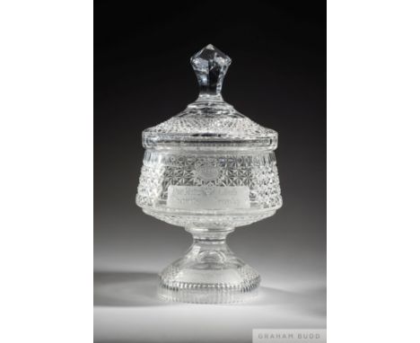 The Ritz Club Trophy presented to Pat Eddery as the Leading Jockey at Royal Ascot in 1992,
in the form of a crystal vase &amp