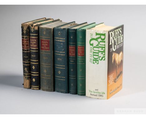 Ruffs Guide To The Turf
racing books collection, 1911 to 1993 (in two boxes)

Lots 272 to 294
From the Collection of the Newm