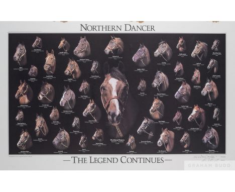 Doug Saunders (Amercian, photographer)
NORTHERN DANCER&nbsp; - THE LEGEND CONTINUES
photographic composition print featuring 