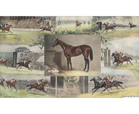 After John Beer (1860-1930)
SCEPTRE
print published by Messrs. Fores, London, 1904, with central portrait and seven vignettes