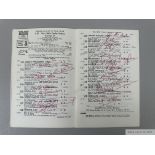 Grundy and the 1975 Derby: a racecard fully-signed
