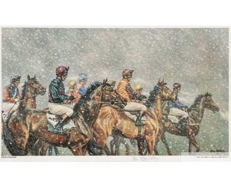Roy Miller (British, born 1938)
THREE LIMITED EDITION HORSE RACING PRINTS
all signed by the artist, mounted ready for framing
