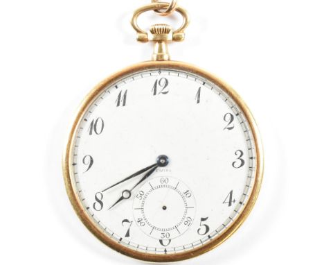A fine precision pocket watch by Touchon & Co. Geneve. The watch set in an 18ct gold and platinum case enclosing an exquisite