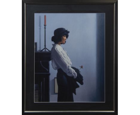 * JACK VETTRIANO OBE (SCOTTISH b 1951), VALENTINE ROSE print on paper image size 67cm x 54cm, overall size 87cm x 75cm Mounte