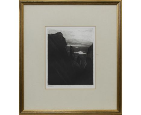 * TOM MACKENZIE, QUIRAING I print on paper, signed, titled and numbered 12/30 image size 25cm x 20cm, overall size 52cm x 46c