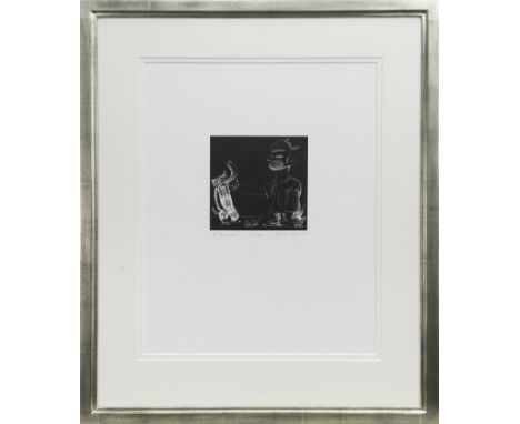* JOHN BYRNE RSA (SCOTTISH b 1940), J'ACCUSE lithograph on paper, signed, titled and numbered 22/60, paper stamped lower righ