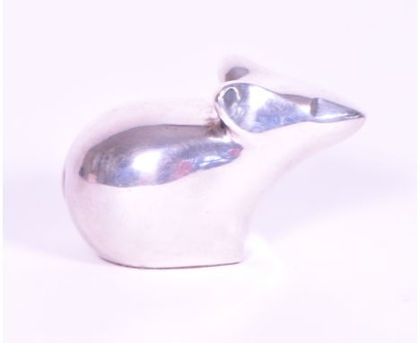 Dansk - Late 20th century silver plated EPZ mouse paperweight. Marked to the underside 'Dansk S O Japan EPZ'. Measuring appro