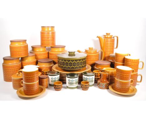 Hornsea - Late 20th century collection of pottery pieces, designs including Saffron, Bronte, Heirloom and more. Including exa