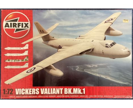 Vickers Valiant BK.Mk.1 Plastic Model Kit (Scale 1:72) by Airfix outer box has been opened but contents are still in the orig
