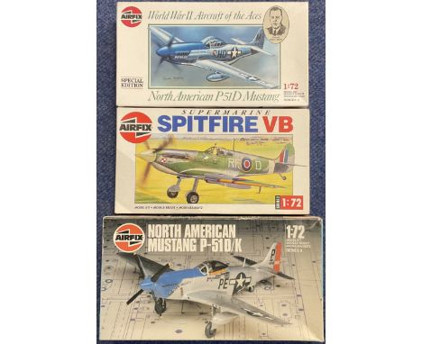 North American P 51D Mustang (Special Edition), Supermarine Spitfire VB &amp; North American Mustang P 51D K Plastic Model Ki