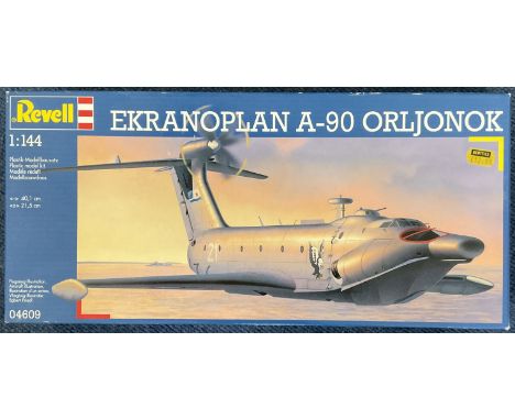 Ekranoplan A 90 Orljonok Plastic Model Kit (scale 1:144 Length 40.1 cm) by Revell 2000 unopened &amp; still in its original p