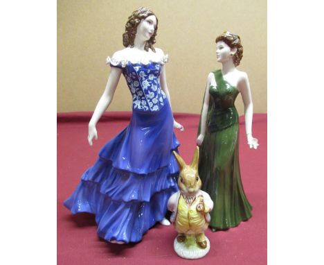 Royal Worcester Compton &amp; Woodhouse figure 'Summertime' ltd.ed 382/7500, a Coalport Lady of Fashion Figure 'Kate' &amp; a