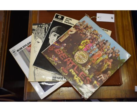 A very rare Beatles Sgt Peppers Lonely Hearts Club lp with misprint to track list. + Revolver &amp; With The Beatles by The B