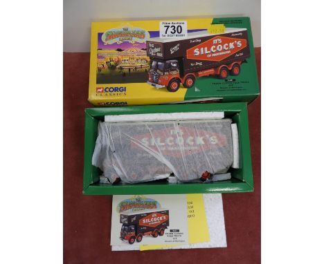 Boxed Corgi Classics Model Showman's Closed Pole Truck Set 
