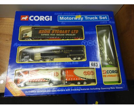 Boxed Corgi Motorway Truck Set 