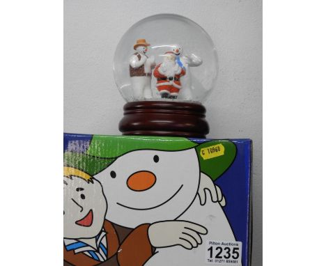 Boxed Coalport Characters - The Snowman - Father Christmas Snow Globe 