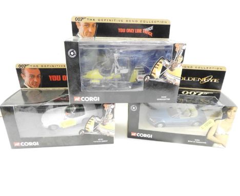 3x Boxed Corgi 007 Model Cars 
