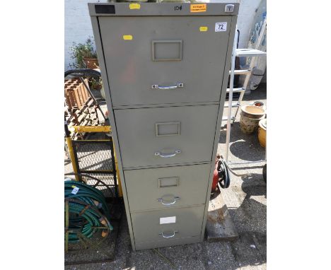 Vintage Metal Filing Cabinet 