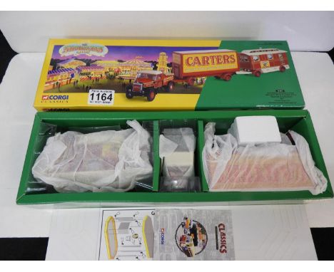 Boxed Corgi Classics Highwayman Ballast with Closed Pole Trailer and Caravan Set 