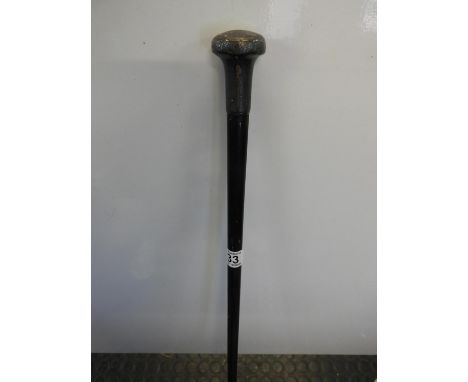 Silver Topped Swagger Stick 