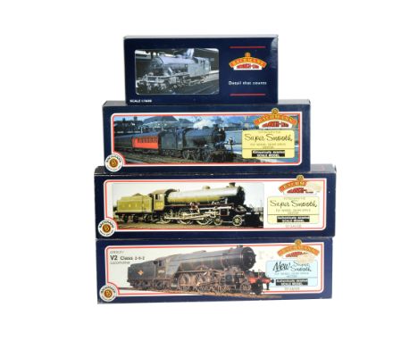 Bachmann OO Gauge Ex-LNER Steam Locomotives, V2 class no 60807, B1 class no 61399, J39 no 64967, and V1 2-6-2T no 67645, all 