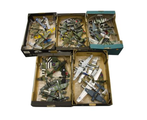 Large quantity of various makers mainly 1:48 scale plastic Model and kit built Models  WW11 and later Aircraft, including Spi