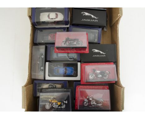 Atlas Editions and Other Cars and Motor Bikes, a boxed/cased collection of Atlas Edition models including Mercedes Benz Model