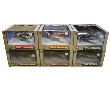 Air Signature WWII Aircraft, a boxed group of American 1:48 scale models comprising  99048 P-47D Thunderbolt (2 different liv