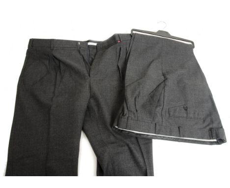 A Large Quantity of Unused BR-issue Uniform circa 1978 - 1995, including 5 prs navy blue trousers 40" Reg, 3 prs grey standar