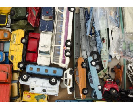 Post-war and Later Playworn Diecast Vehicles, a collection of vintage private , commercial and maritime models including exam