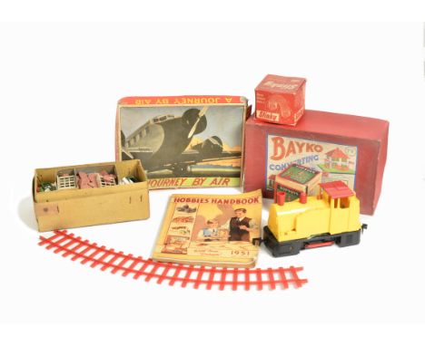 Tri-ang Big Big Train Set Bayko and other Construction Set various Figures and other Toys and Games, Big Big yellow Diesel Sh