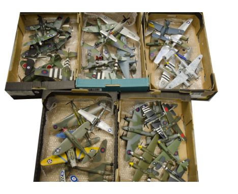 Large quantity of various makers 1:48 scale plastic Model and kit built Models  WW11 and later Aircraft, including Spitfires,