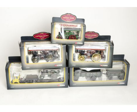 Corgi Vintage Glory of Steam, a boxed group of 1:50 scale models including Sentinel, Foden, Fowler and Garrett, G-E, Boxes F-