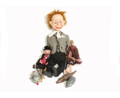 Ventriloquist Puppet and other similar items,  Mr Parlanchin Ventriloquist Dummy, Pelham Puppet Witch, wood and wire jointed 